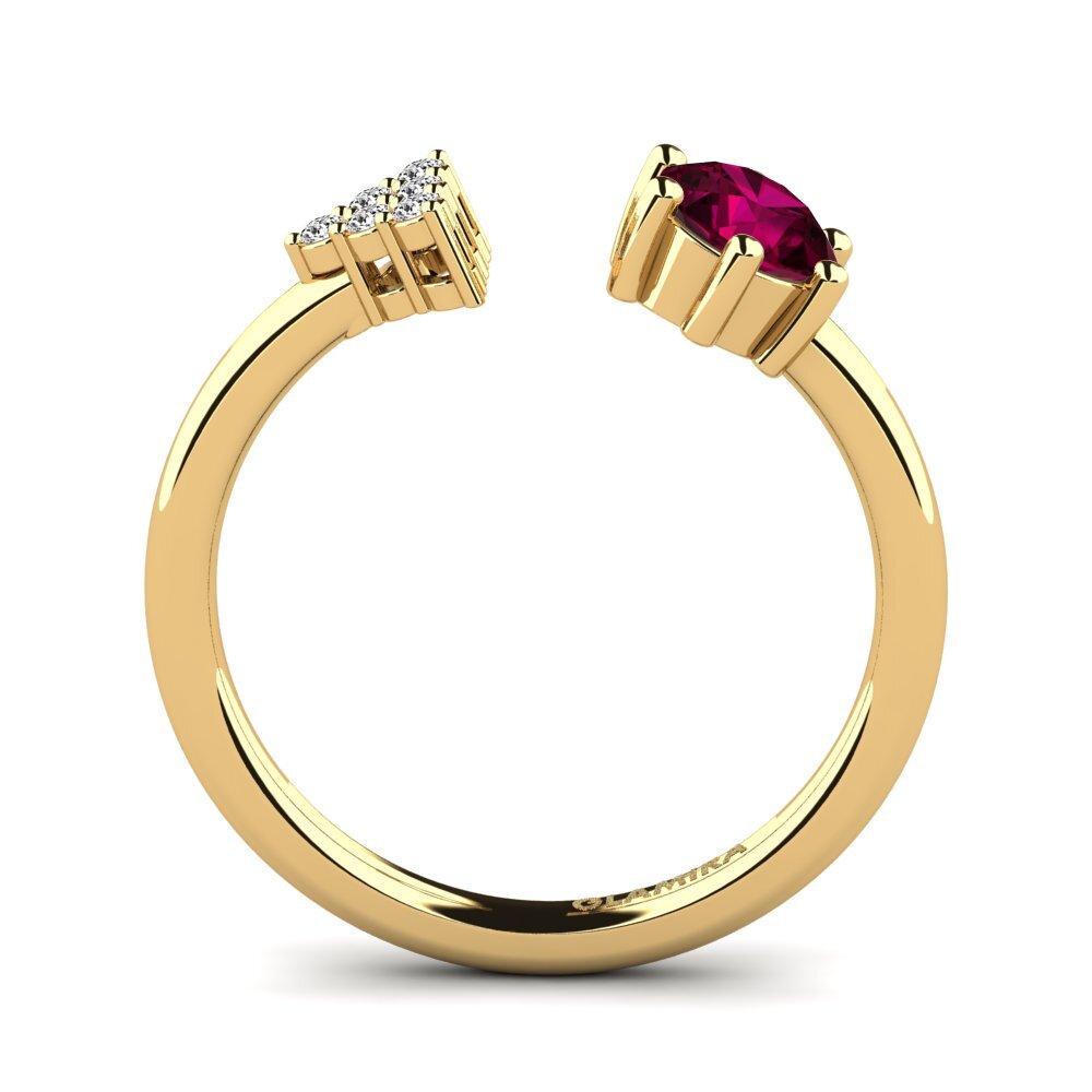 Rhodolite Garnet Ring Eiluned