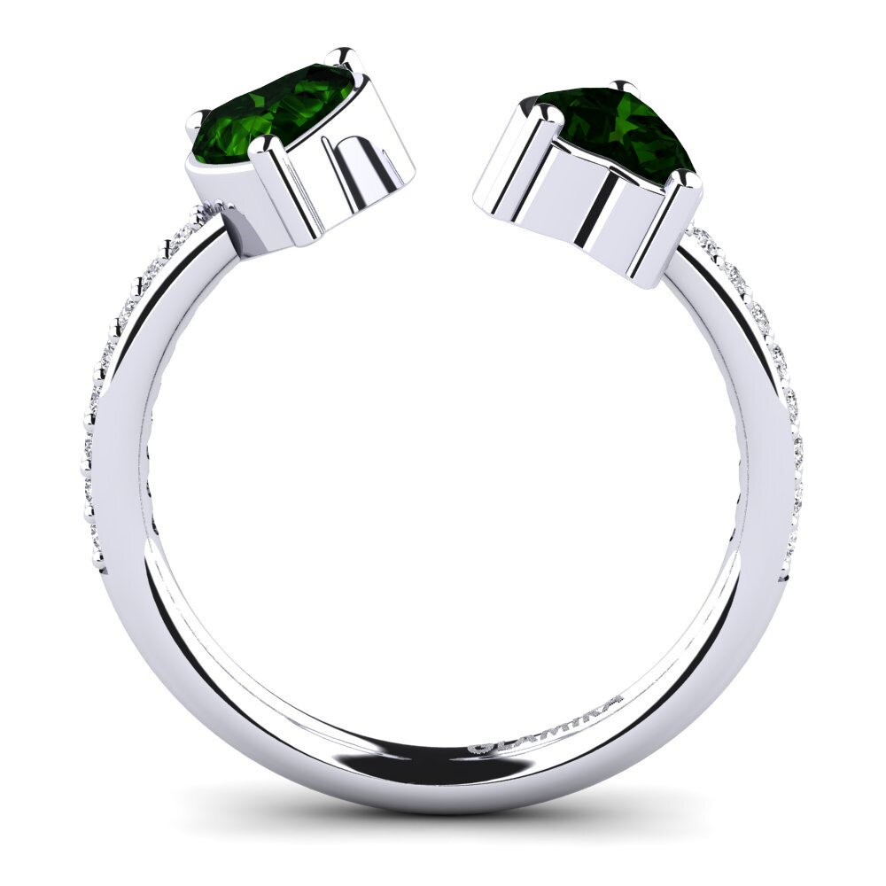 Green Tourmaline Engagement Ring Eionia