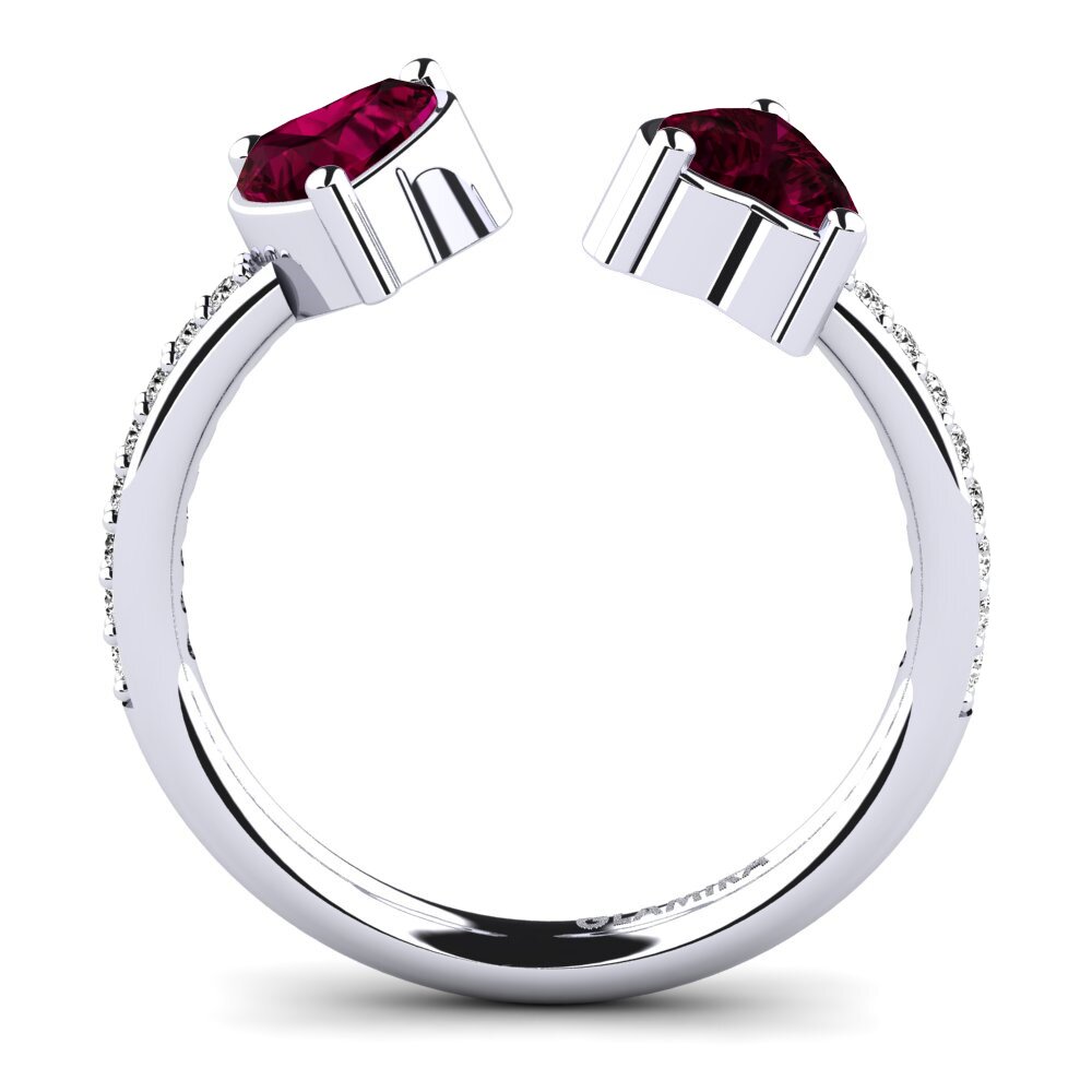 Granato Rodolite Anello di fidanzamento Eionia