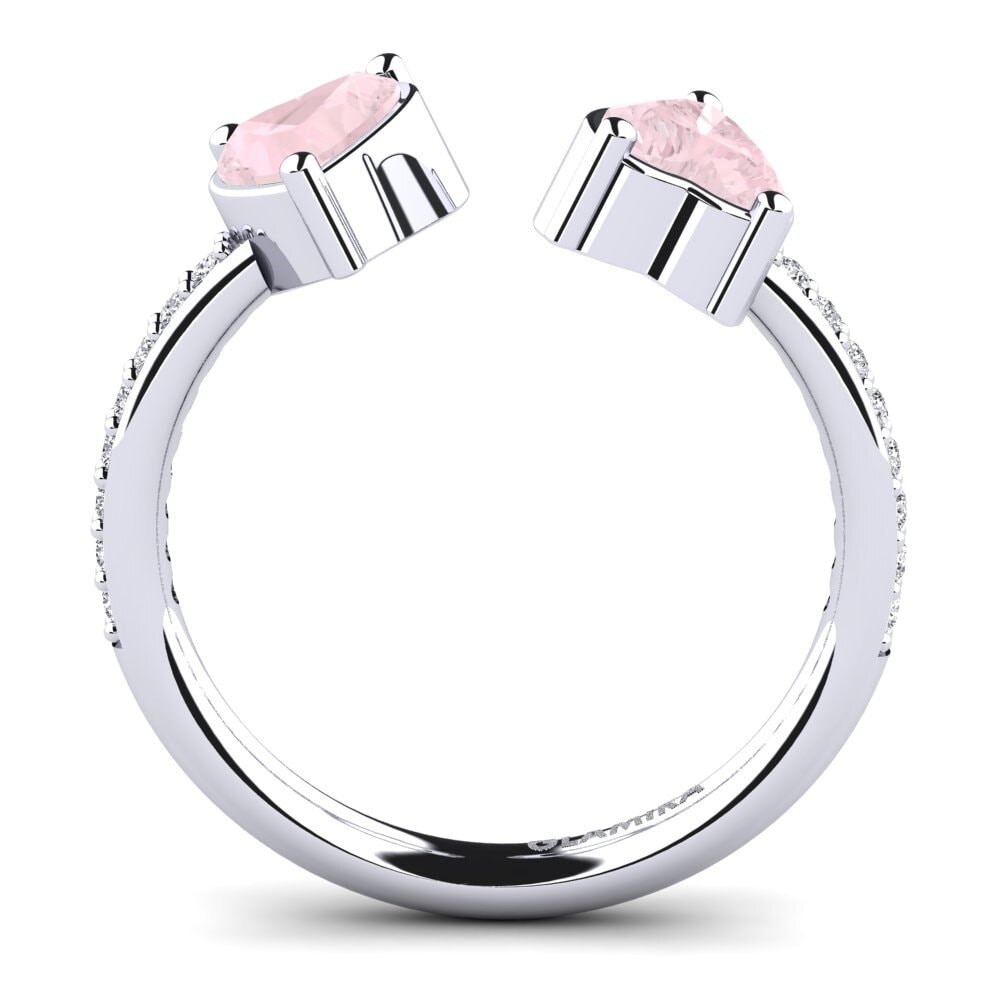 Rose Quartz Engagement Ring Eionia