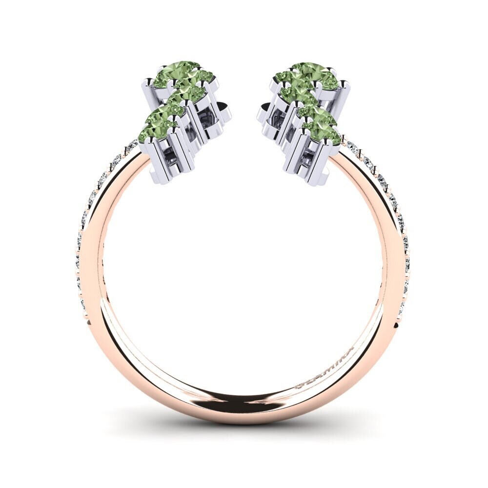 Diamante Verde Anillo Eira