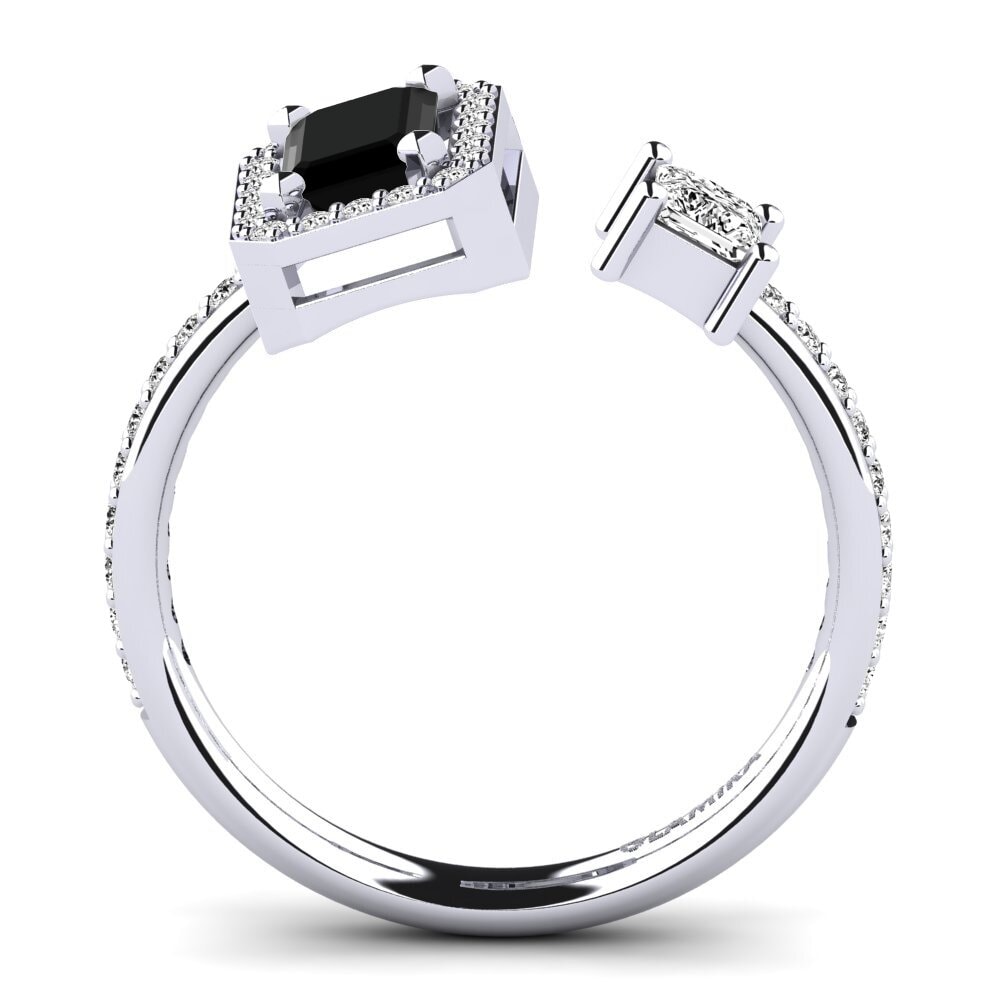 Black Onyx Engagement Ring Eirena