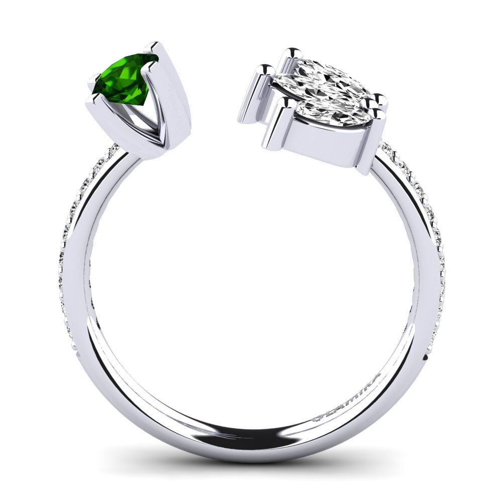 Turmalina verde Anillo Eishara