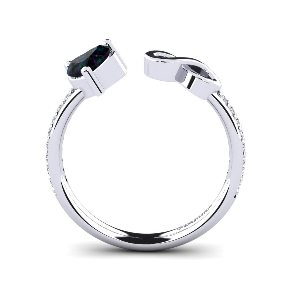 Black Opal Ring Ekaterina
