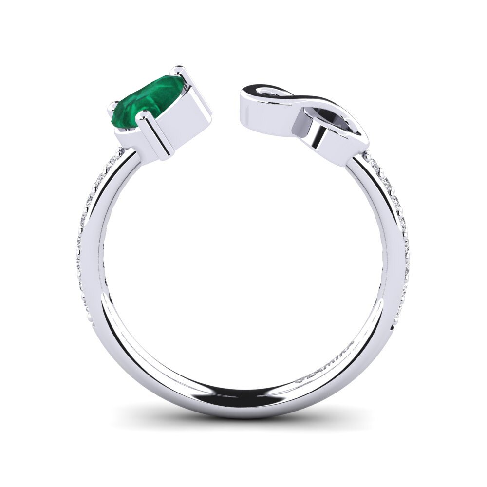 Heart Emerald Ring Ekaterina