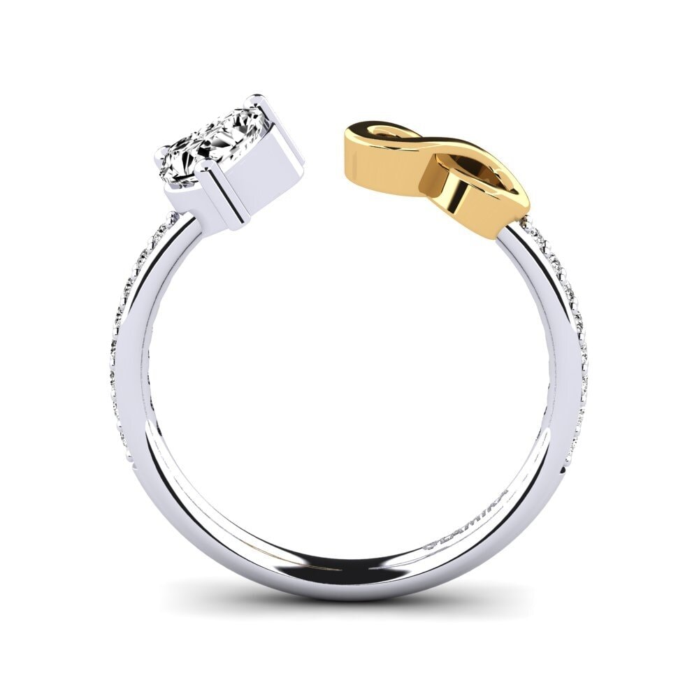 Corazón Moissanita Anillo Ekaterina