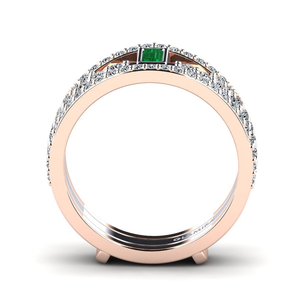 Zircônia Verde Anel Ekonmar SET