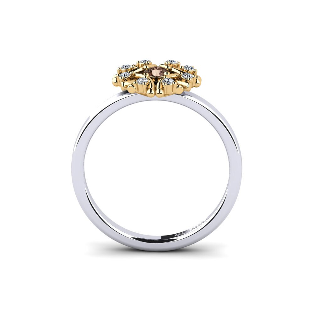 Round Smoky Quartz Ring Ekrinol