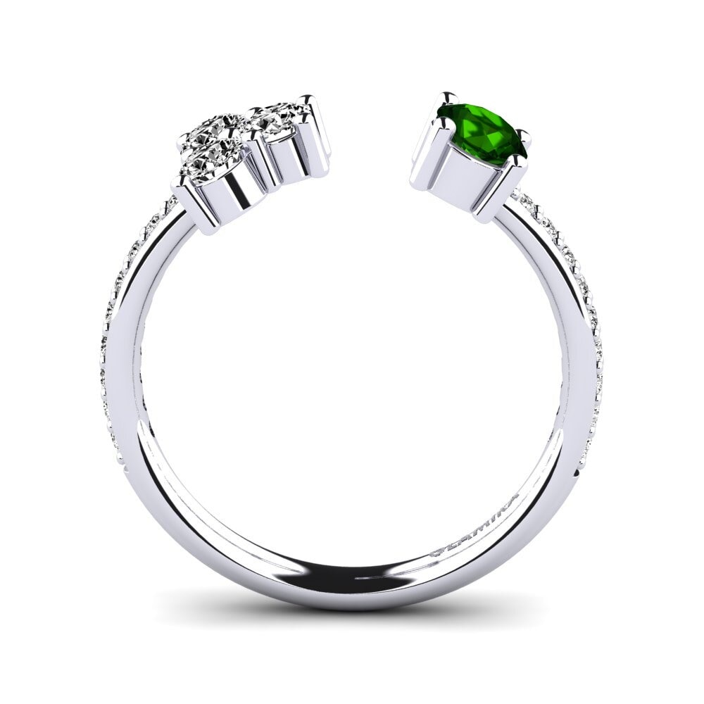 Turmalina verde Anillo Elaini