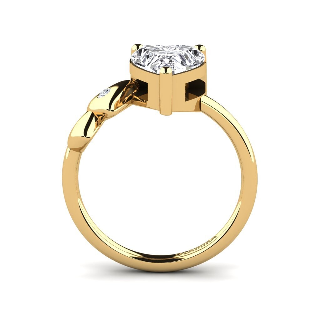 14ct Yellow Gold Diamond Ring Elauna