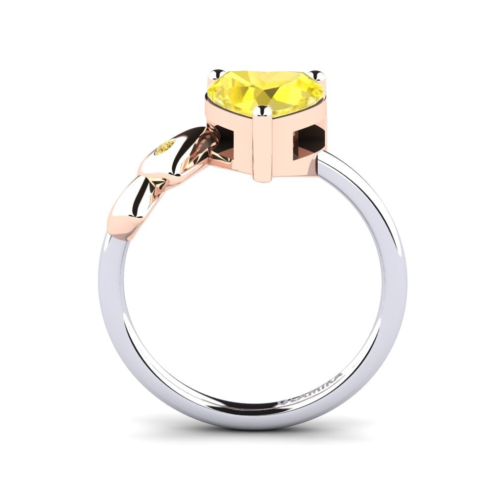 14k White & Rose Gold Ring Elauna
