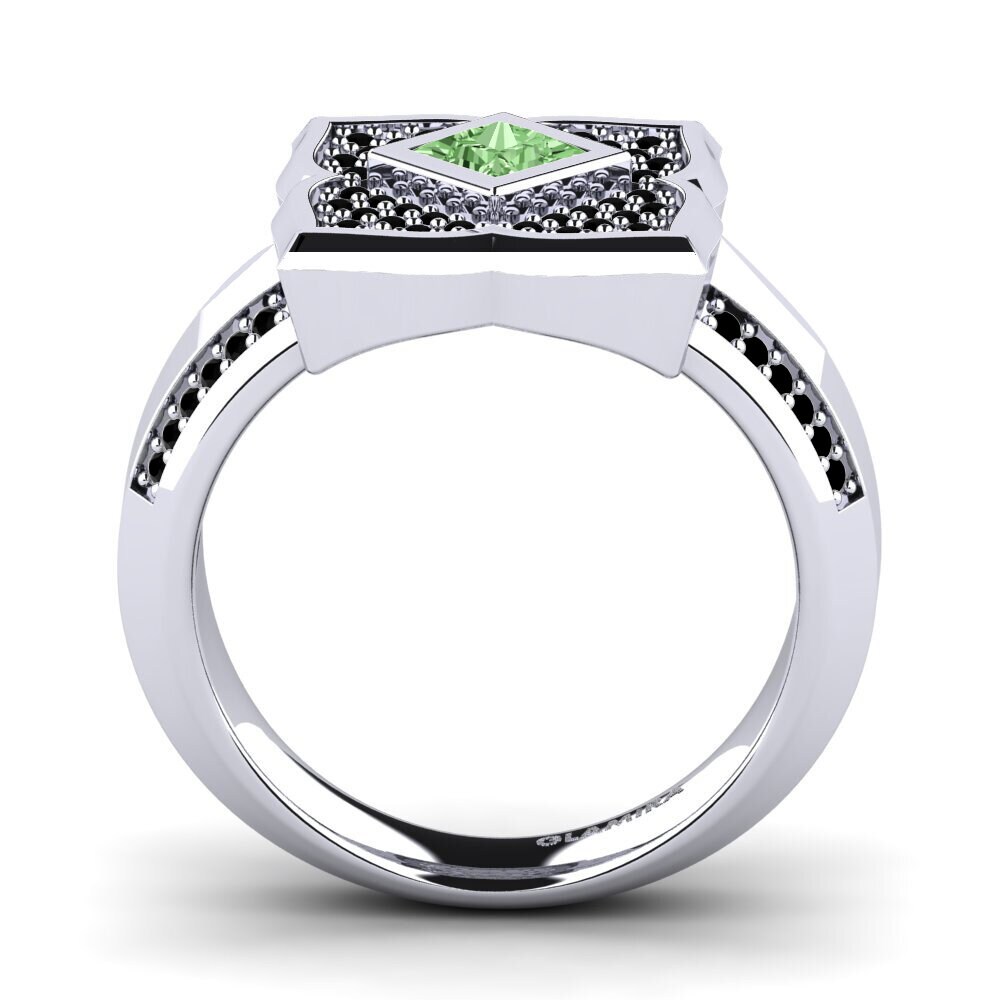 Princesa Diamante Verde Anillo Eleadora