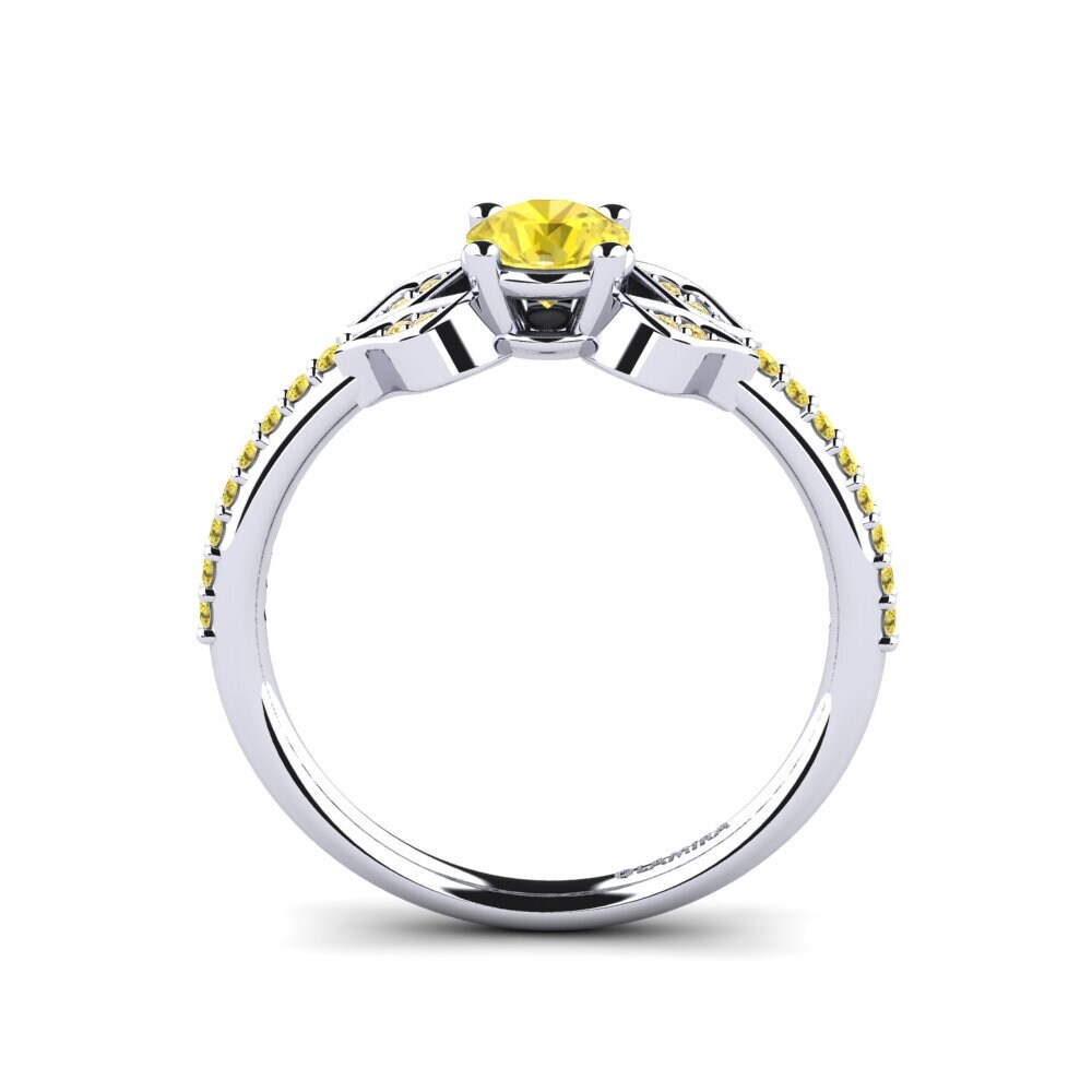 Yellow Sapphire Engagement Ring Elide