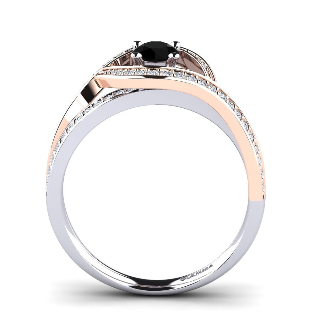 Black Diamond Engagement Ring Elinore
