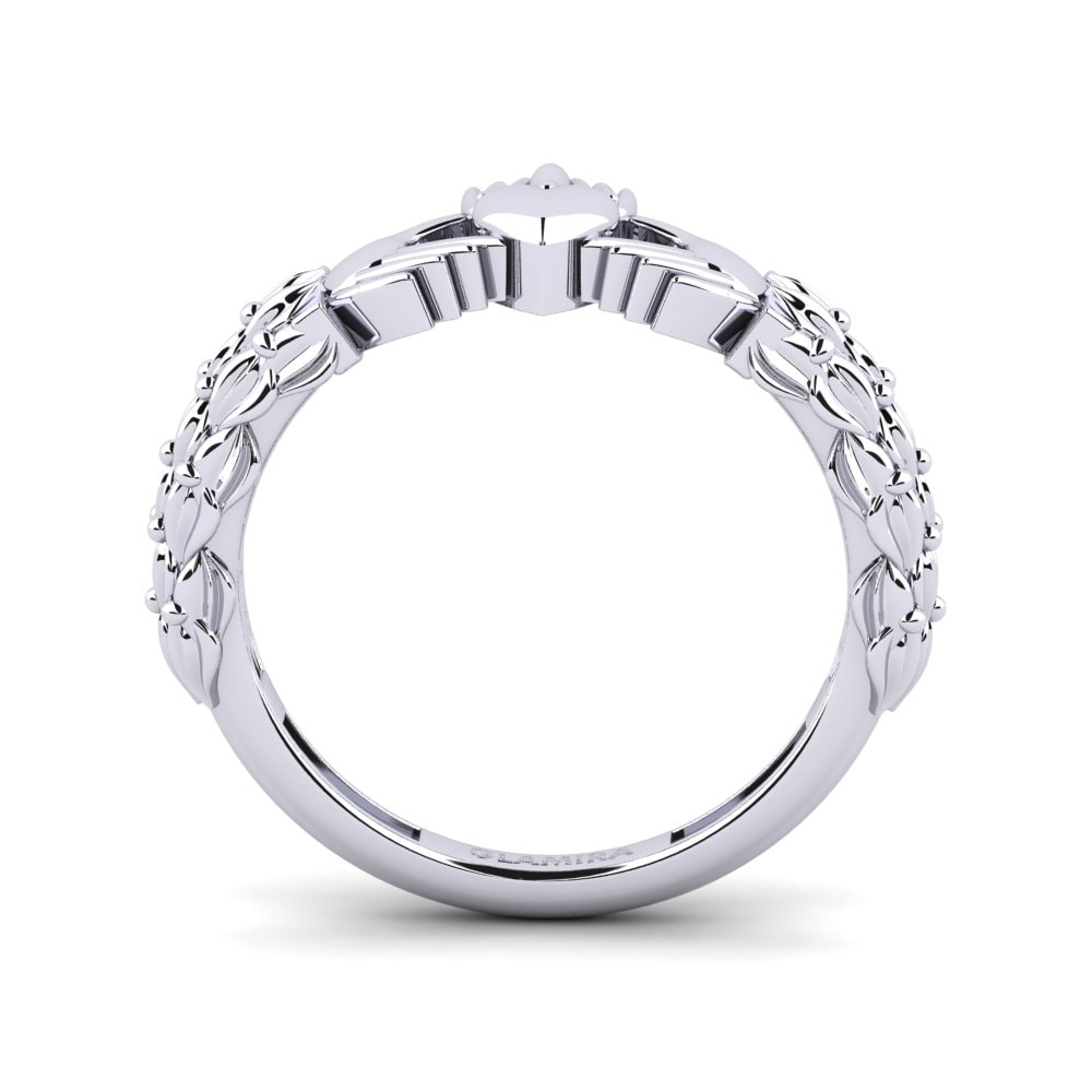 Heart 14k White Gold Ring Elinorres