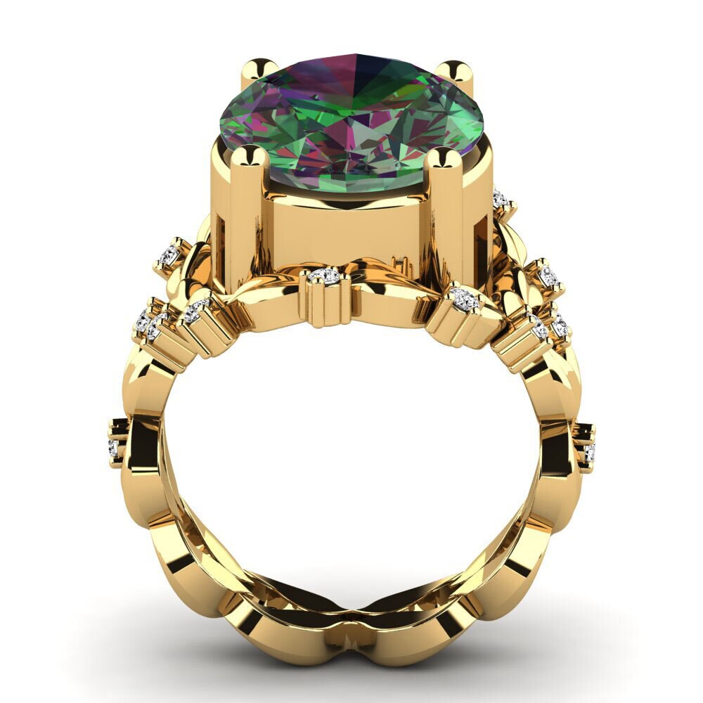 Topacio Místico Anillo Ellan