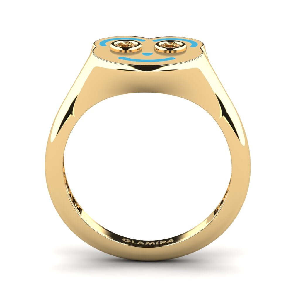 Brown Diamond Pinky Ring Ellepa
