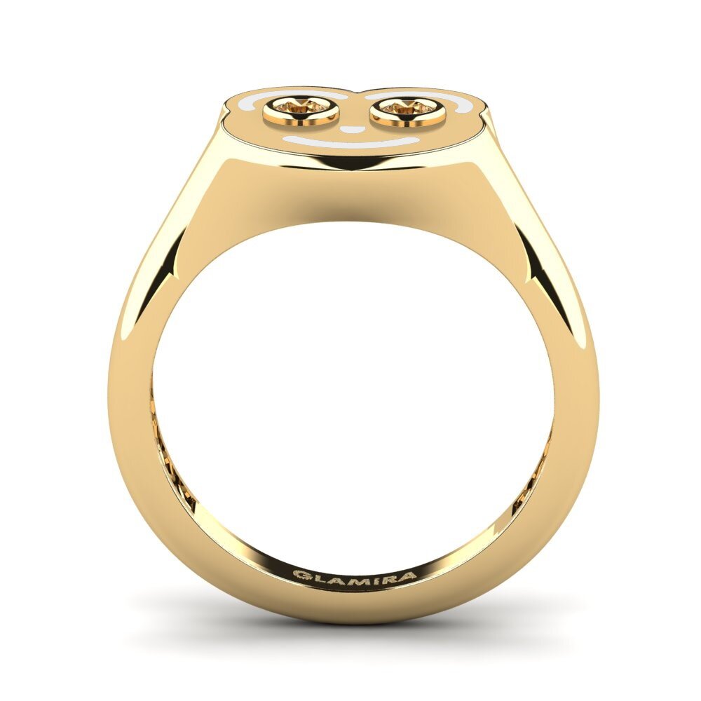 Brown Diamond Pinky Ring Ellepa