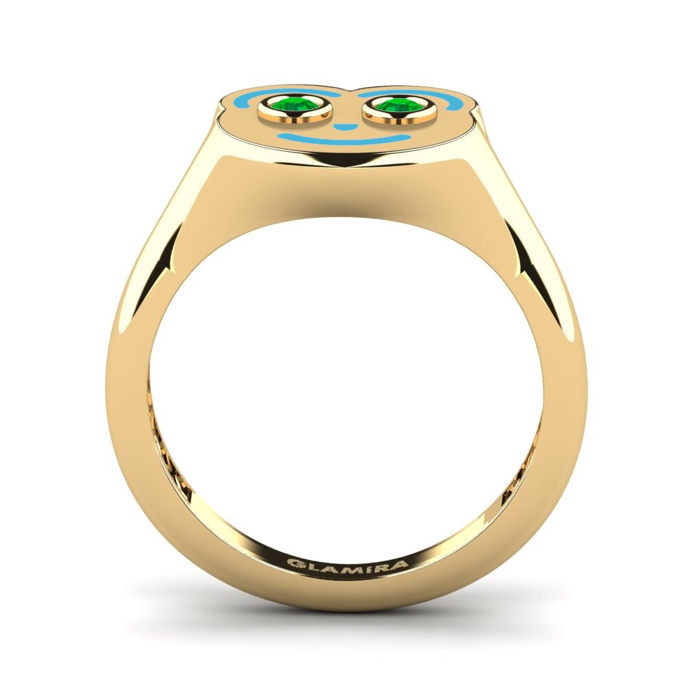 Emerald Pinky Ring Ellepa