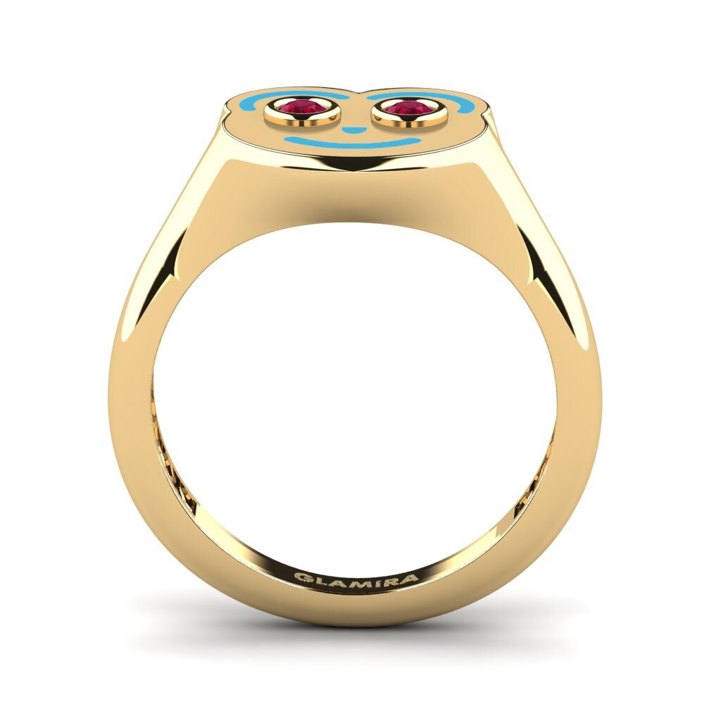 Ruby Pinky Ring Ellepa