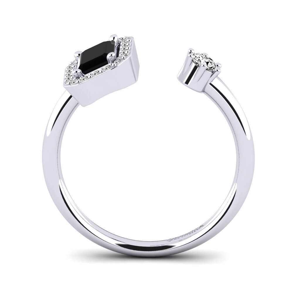 Black Onyx Engagement Ring Ellga