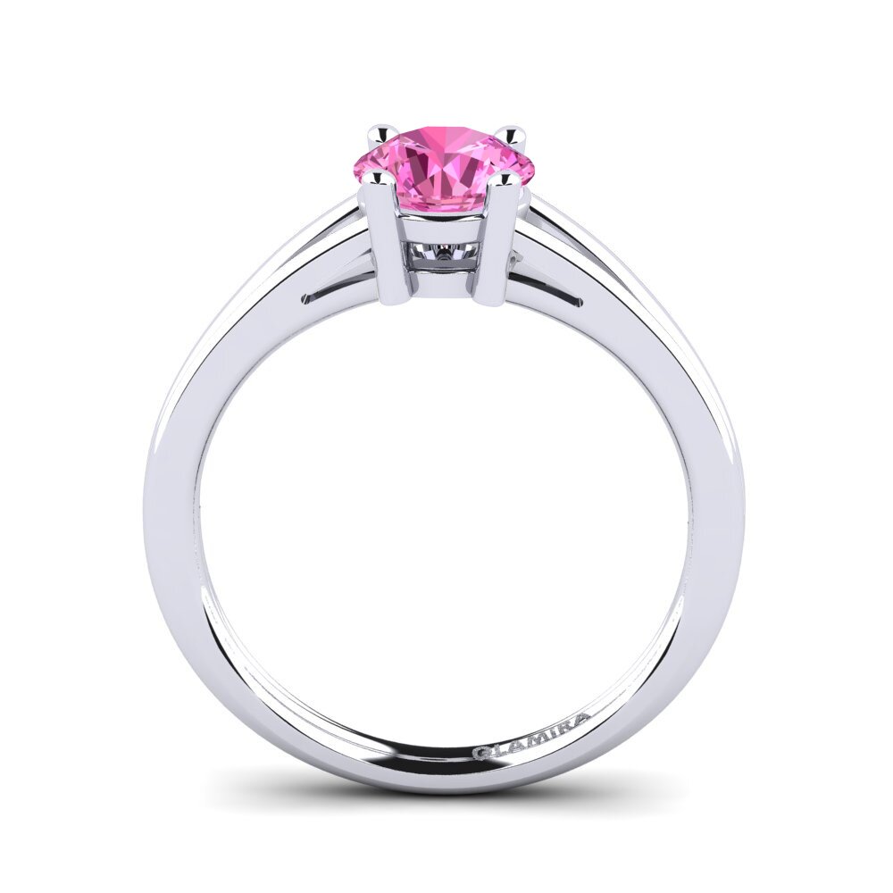 Topacio Rosa Anillo de compromiso Ellie 1.0 crt