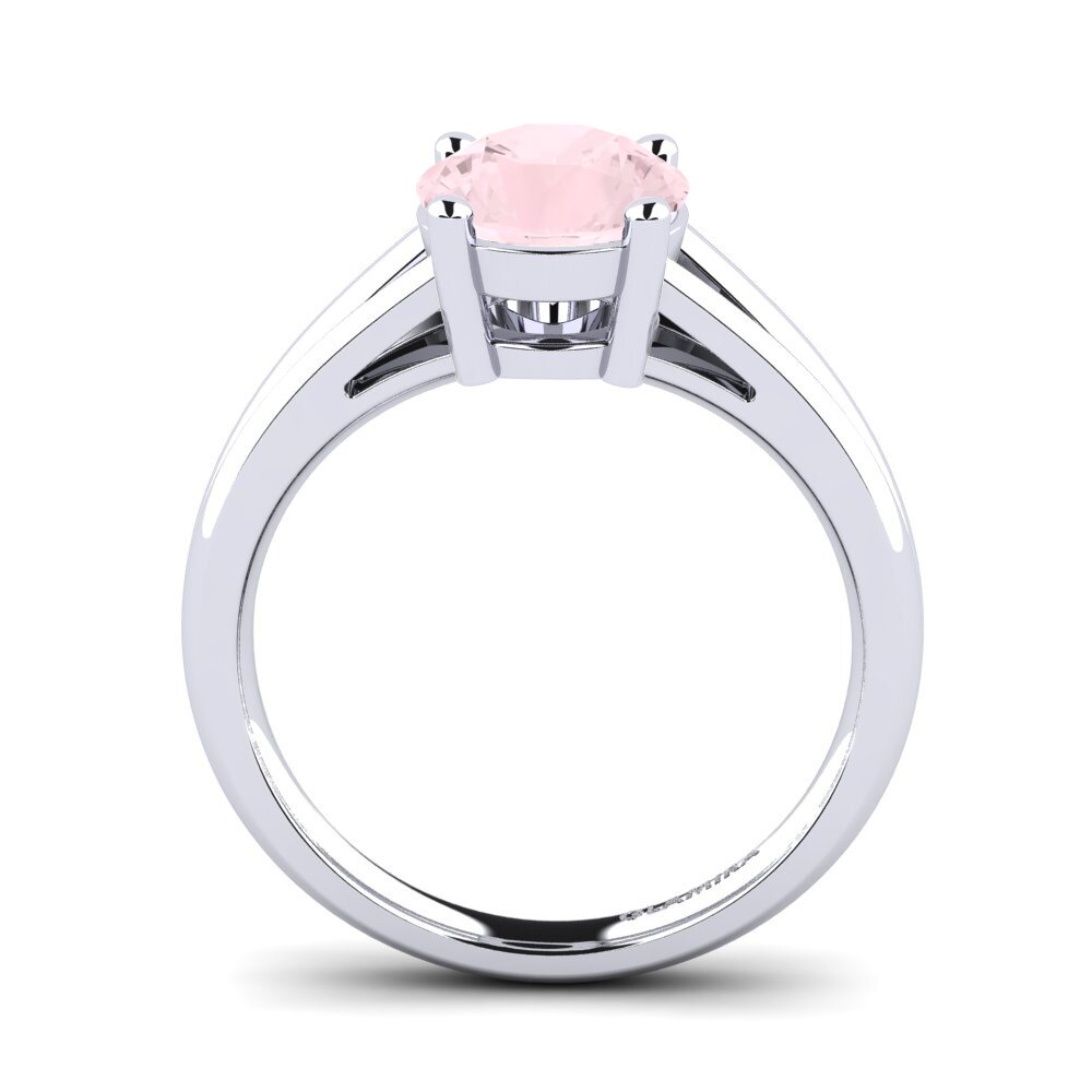 Cuarzo rosa Anillo de compromiso Ellie 2.0crt