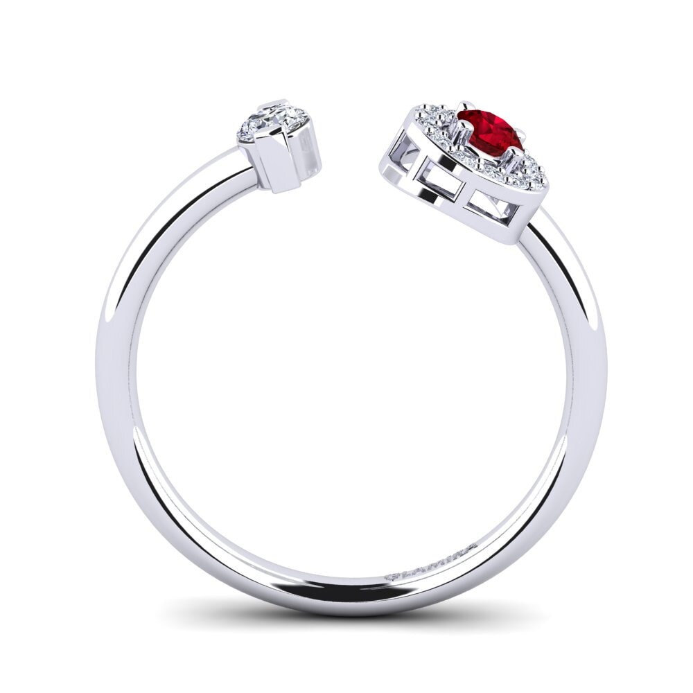 Red Zirconia Ring Ellinore