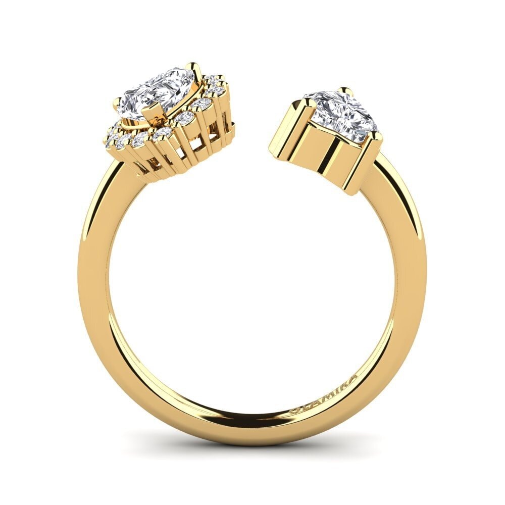 14ct Yellow Gold Diamond Women's Ring Ellish