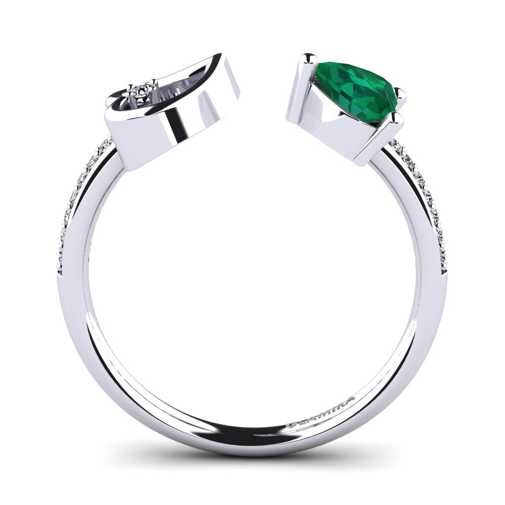 Heart Emerald Ring Ellura