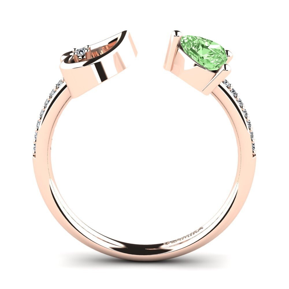 Diamante Verde Anillo Ellura