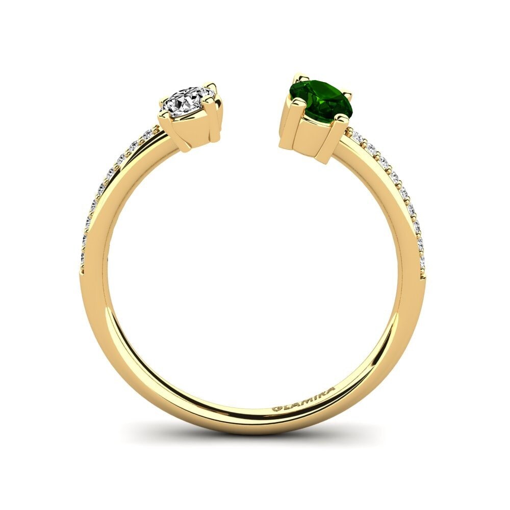 Turmalina verde Anillo Ellvira
