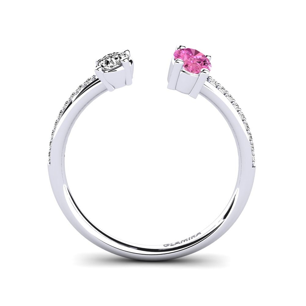 Topacio Rosa Anillo Ellvira