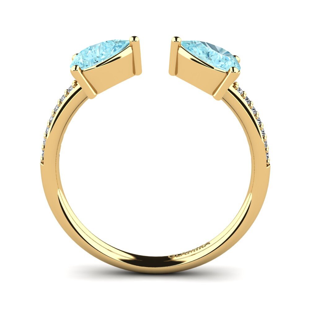 Aquamarine Engagement Ring Ellyn