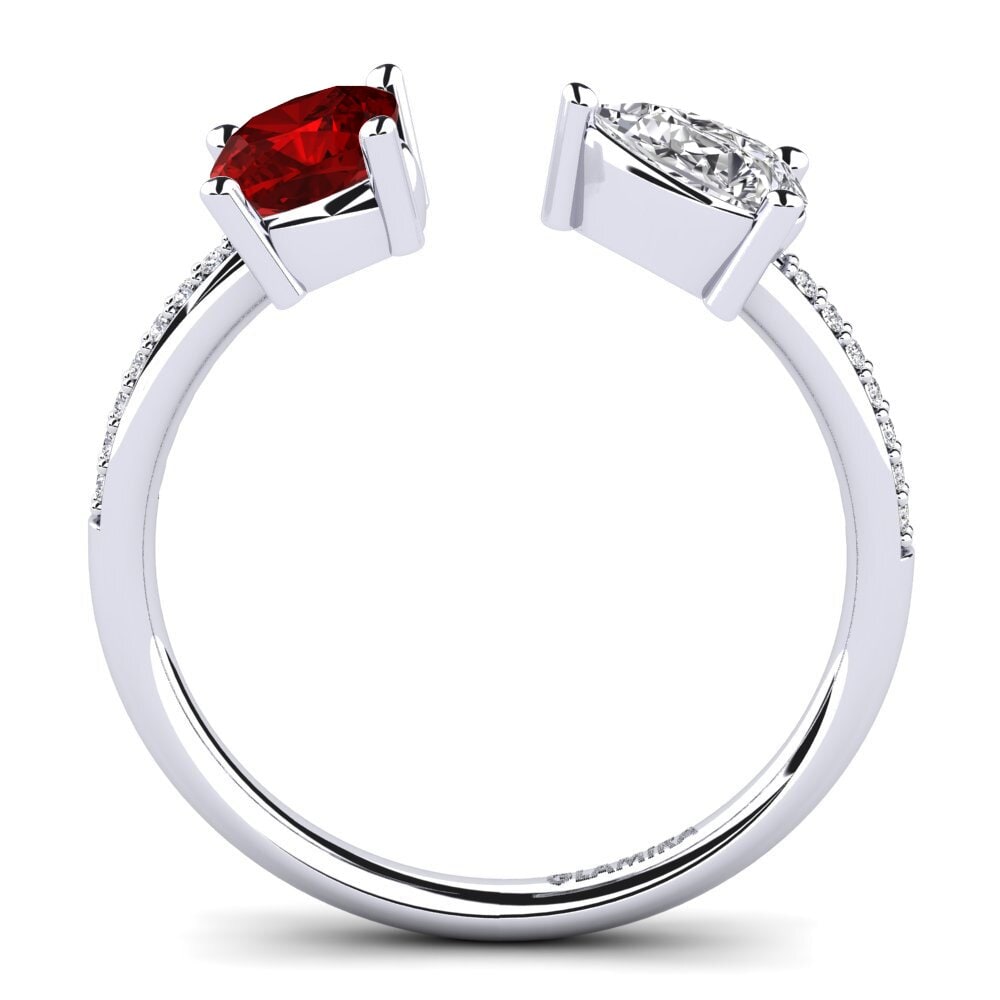 Ruby (Lab Created) Engagement Ring Ellyssa