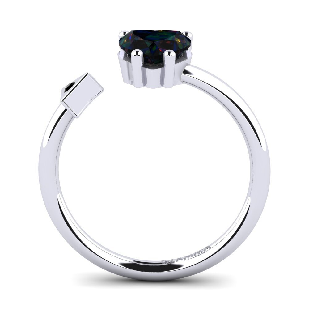 Black Opal Ring Elodie