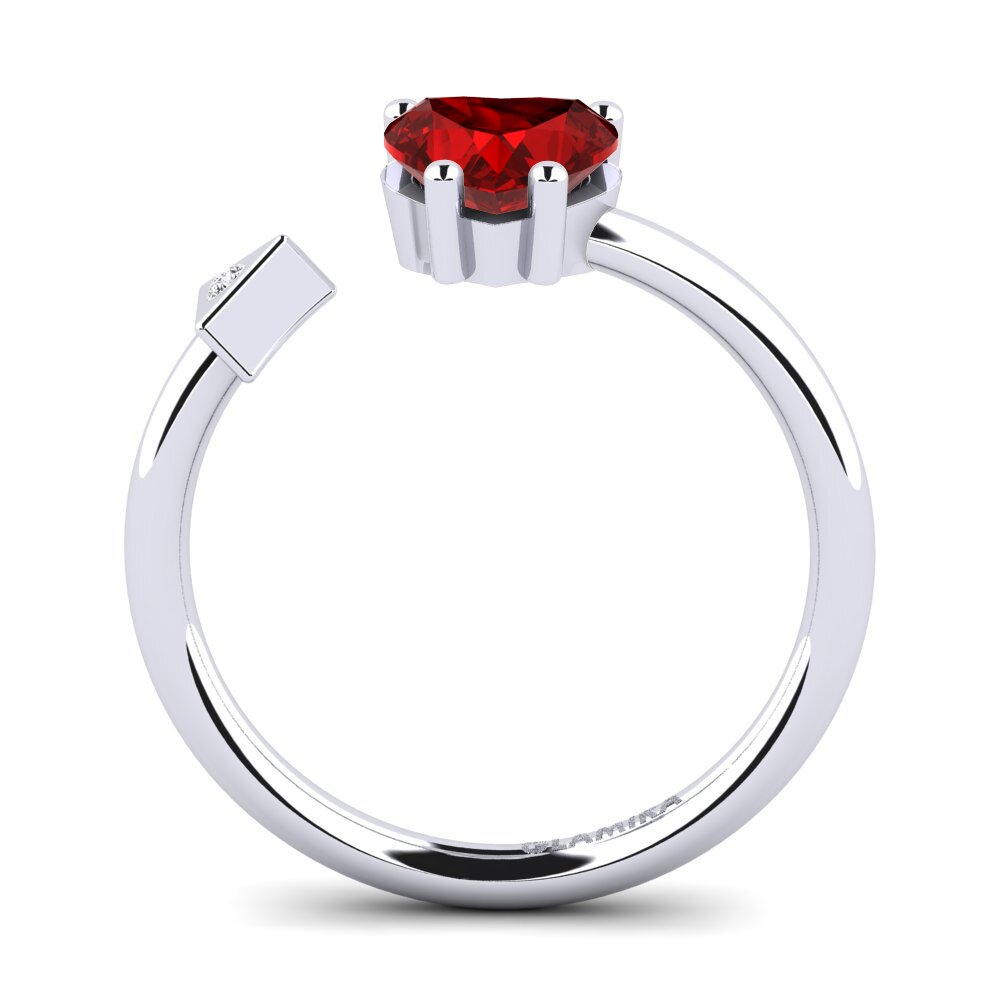 Rubin (im Labor gezüchtet) Ring Elodie