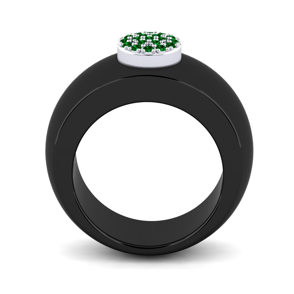 Zircônia Verde Anel Elona