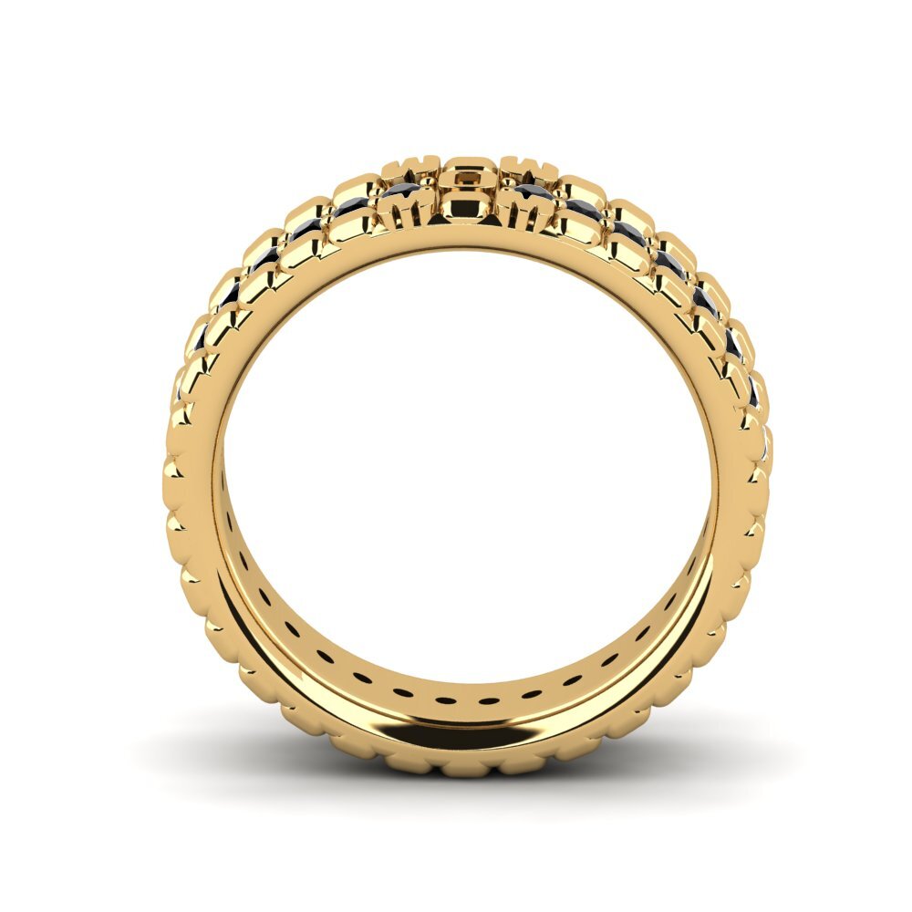 Zafiro negro Anillo Elray