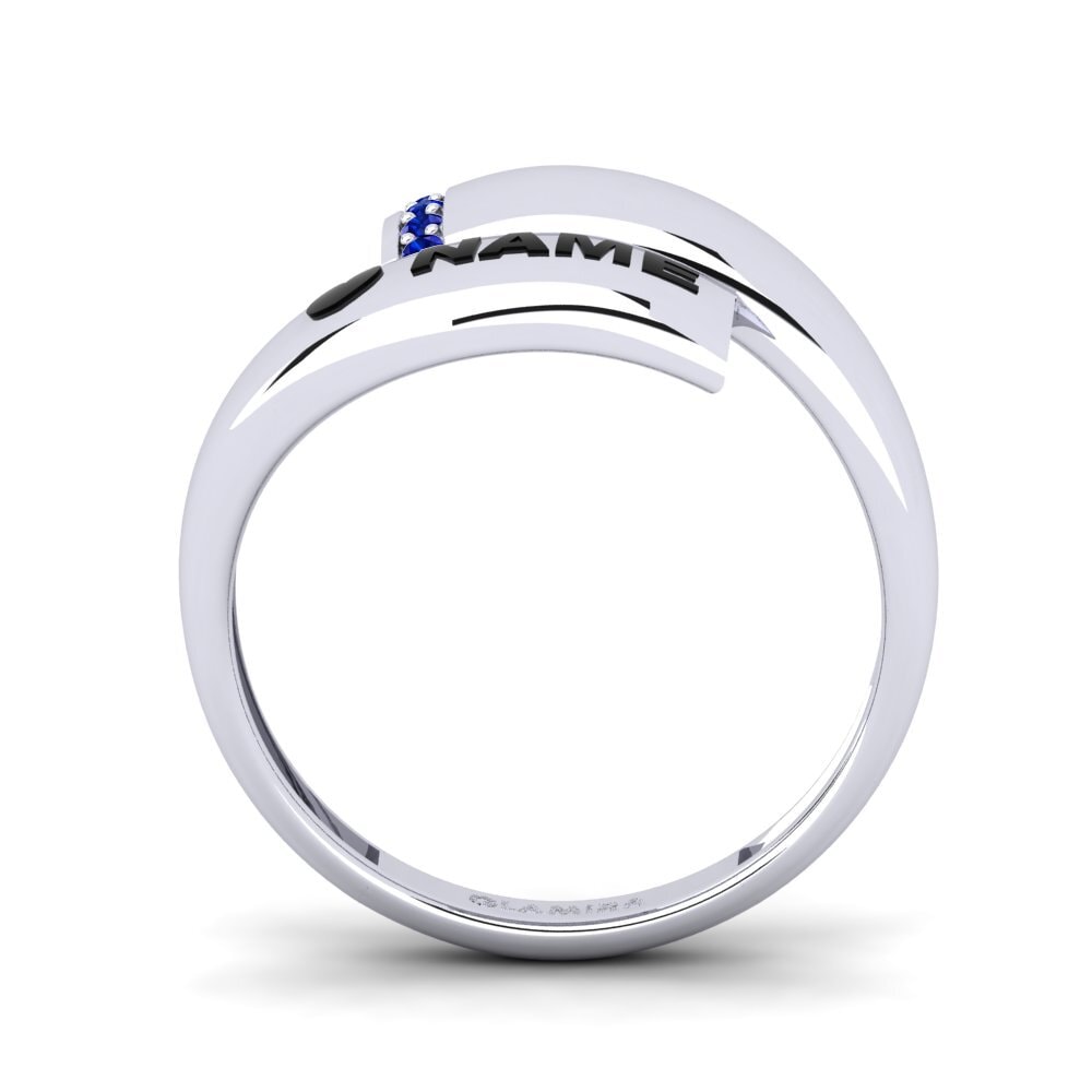 Palladium 950 Saphir Ringe Emblish