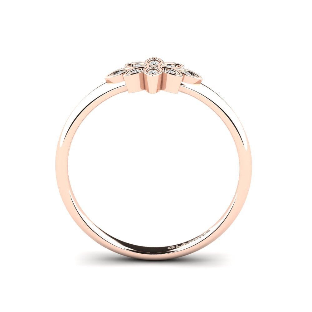 14K Rood Goud Zirkoon Ringen Emety