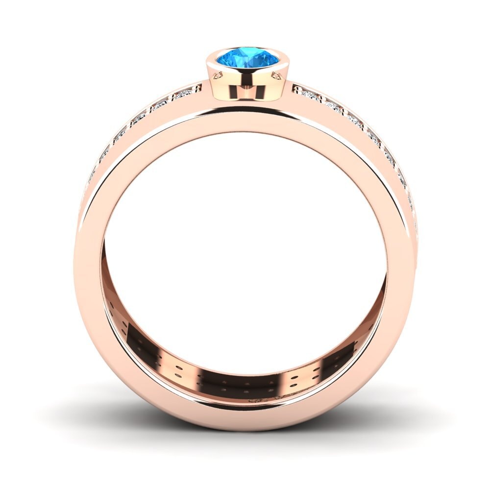 Blue Topaz Pinky Ring Emilirar