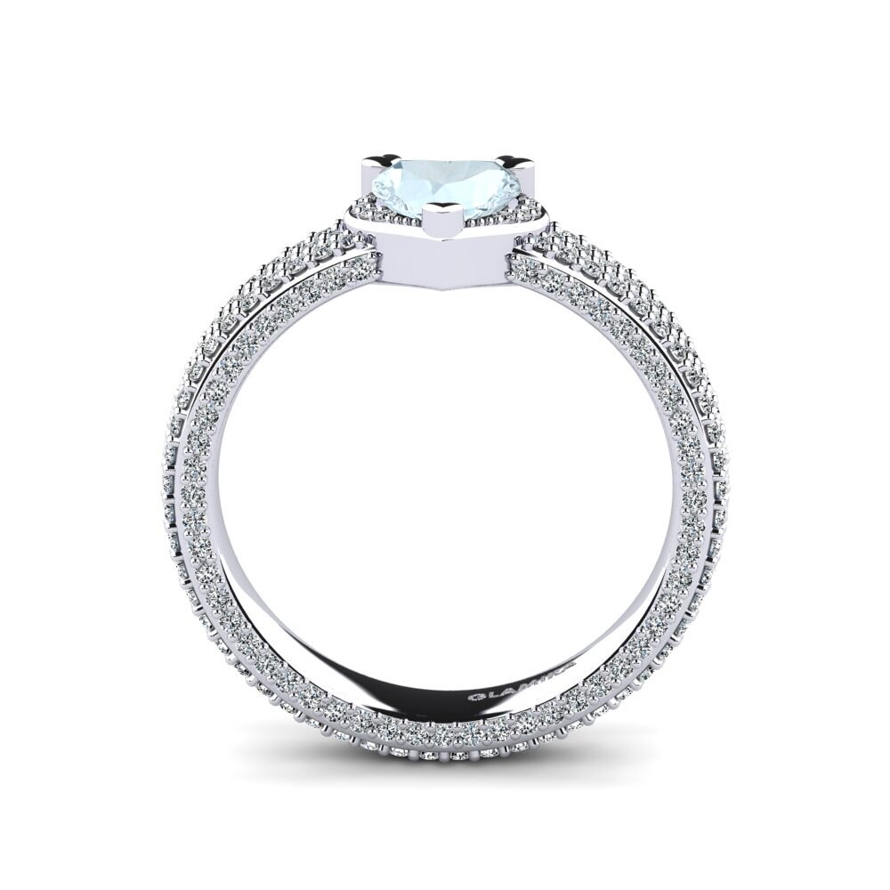 Aquamarine Engagement Ring Emmaunela