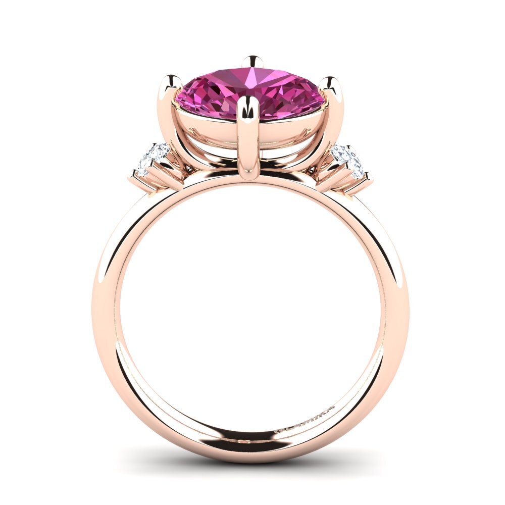 Pink Topaz Engagement Ring Emonde