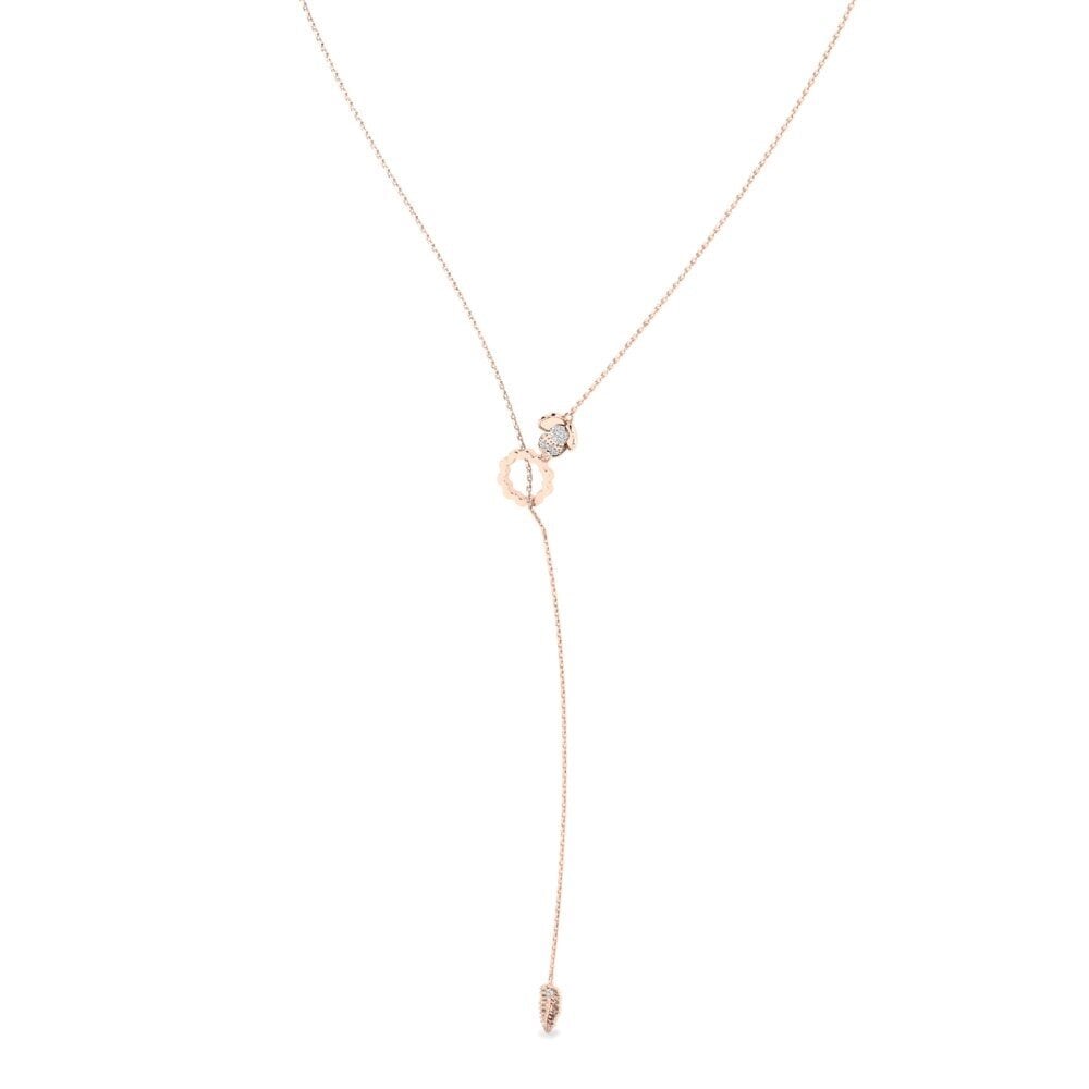 Emaphatically Offrez Collier pour femme Emphatically en Or rose 14k Diamant 0.008 ...