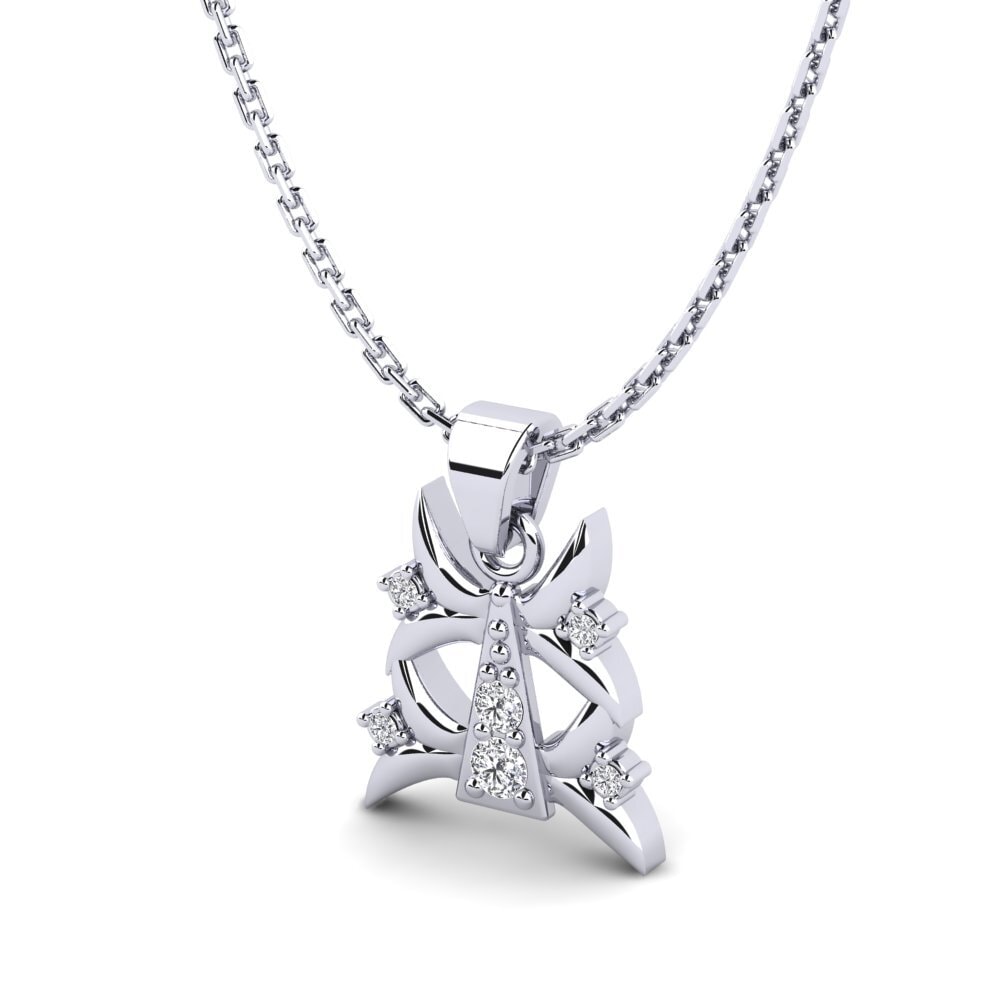 Achetez Pendentif pour femme Encercler en Or Blanc 375 Diamant De ...