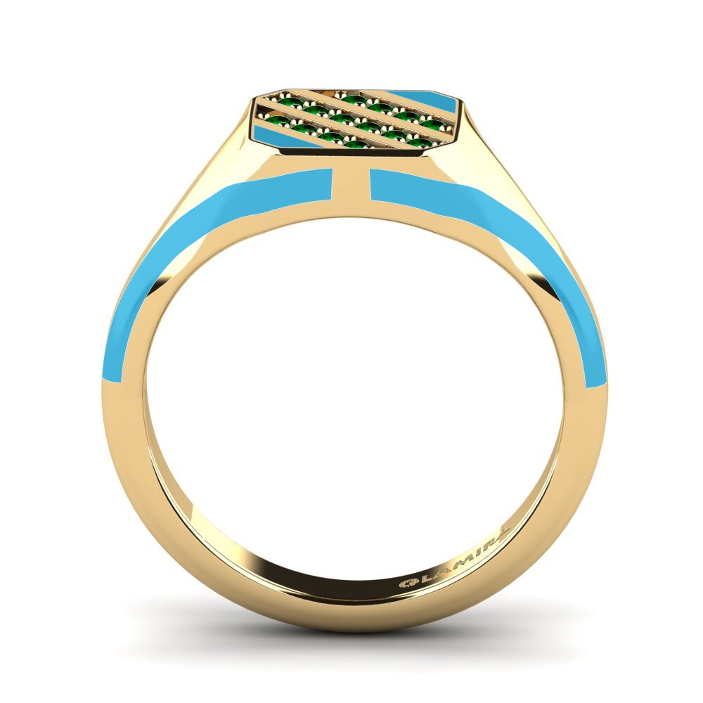 Grüner Zirkonia Pinker Ring Enje