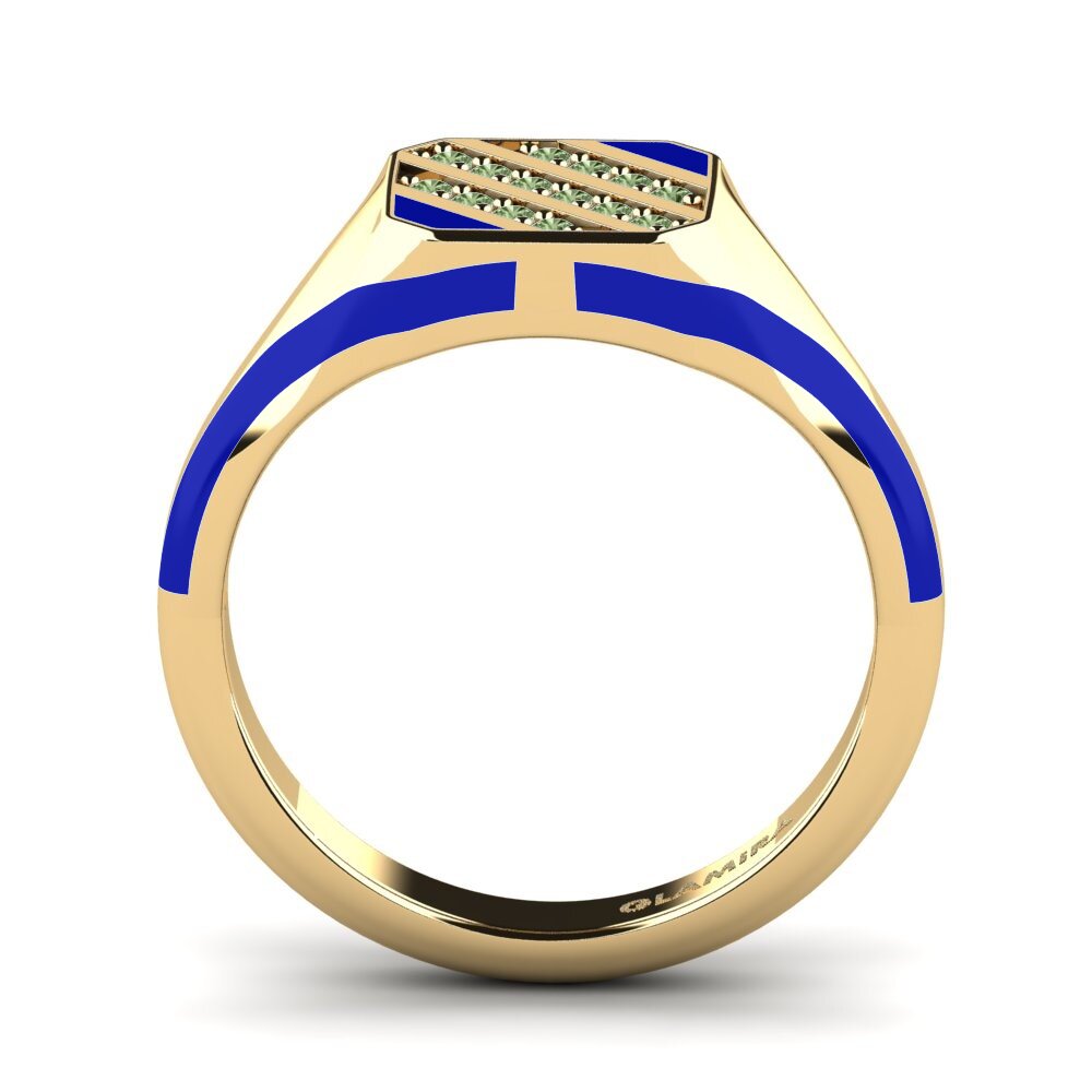 Grüner Diamant Pinker Ring Enje