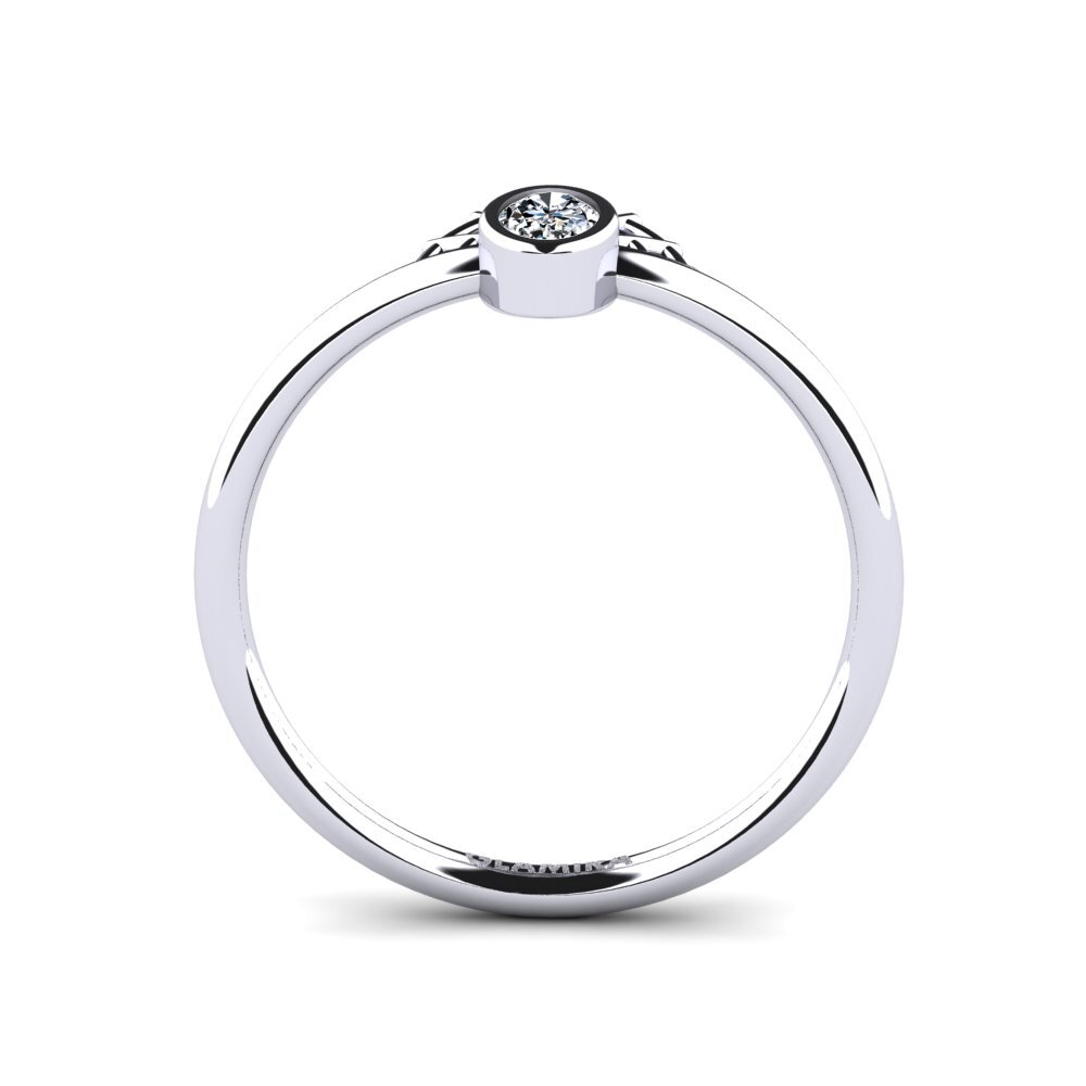 950 Platin Zirkonia Verlobungsring Envy