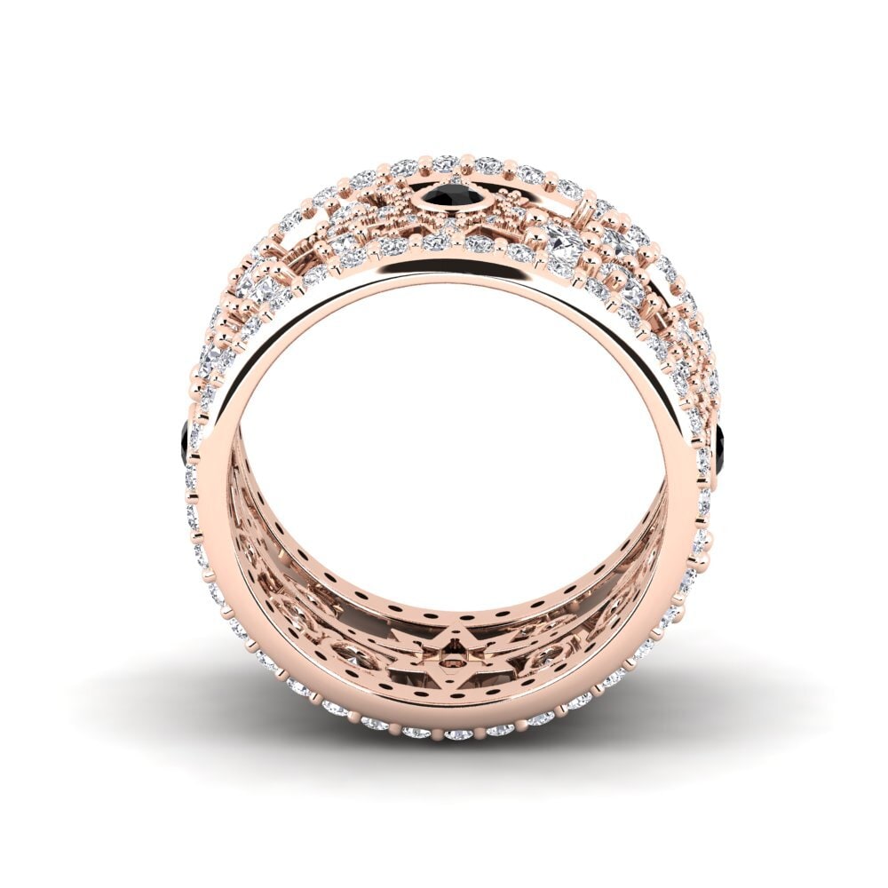 Zafiro negro Anillo Equator